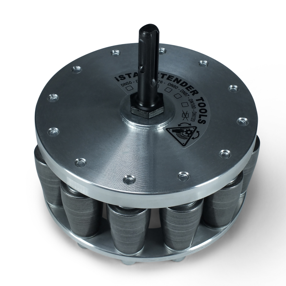 SDS-Plus Spezial Rohraufweiter Auswahl DN50, DN60, DN76, DN 80, DN87, DN100, DN120 Muffenzieher