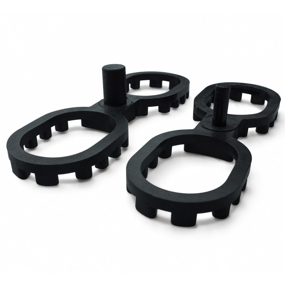 ISTA® Abstandhalter 4 & 7mm für Terrassendielen –geriffelt für optimale Drainage