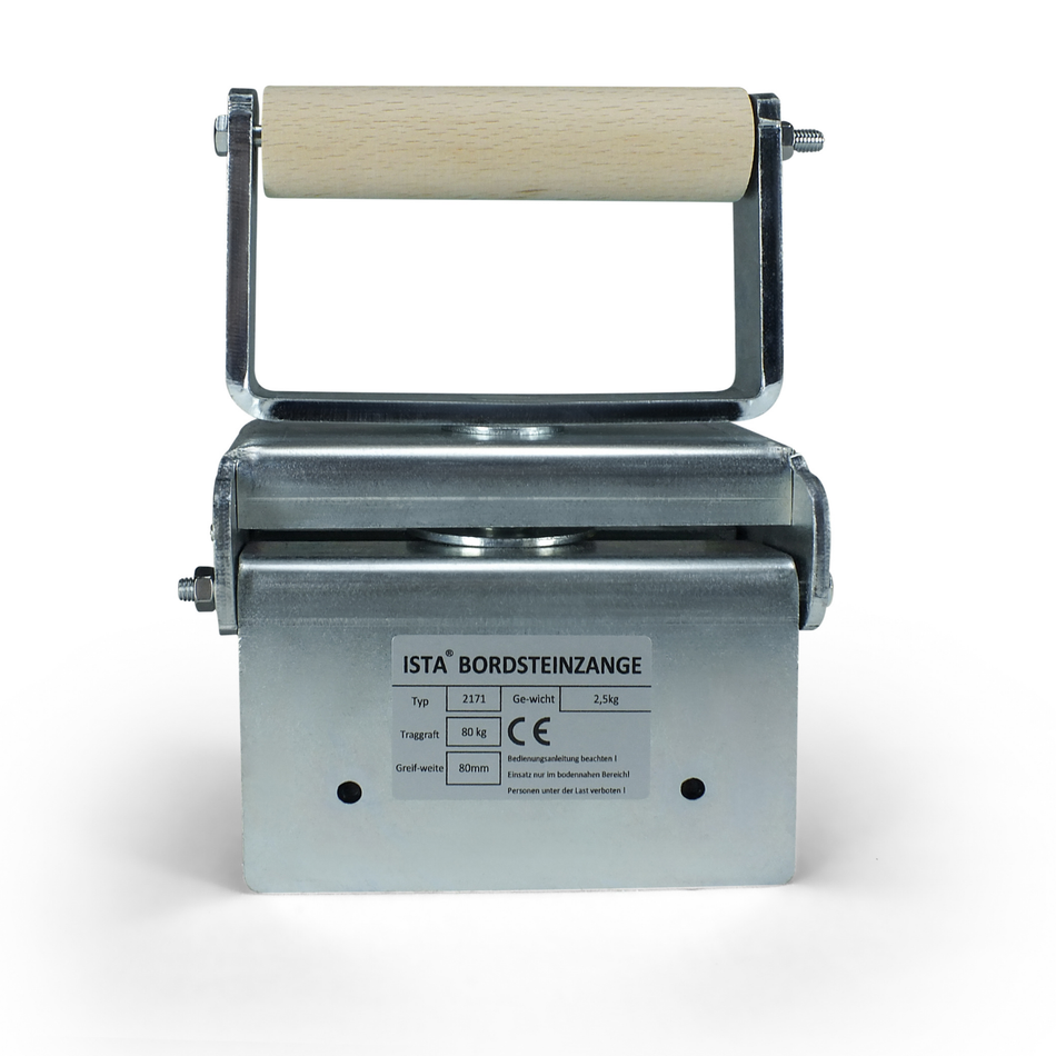 ISTA® Bordsteinzange (bis 80kg) – Galvanisch Verzinkter Randsteinheber