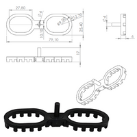 ISTA® Abstandhalter 4 & 7mm für Terrassendielen –geriffelt für optimale Drainage