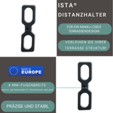 ISTA® Abstandshalter 200 Stück 4mm Terrassendielen Distanzhalte, GLATT