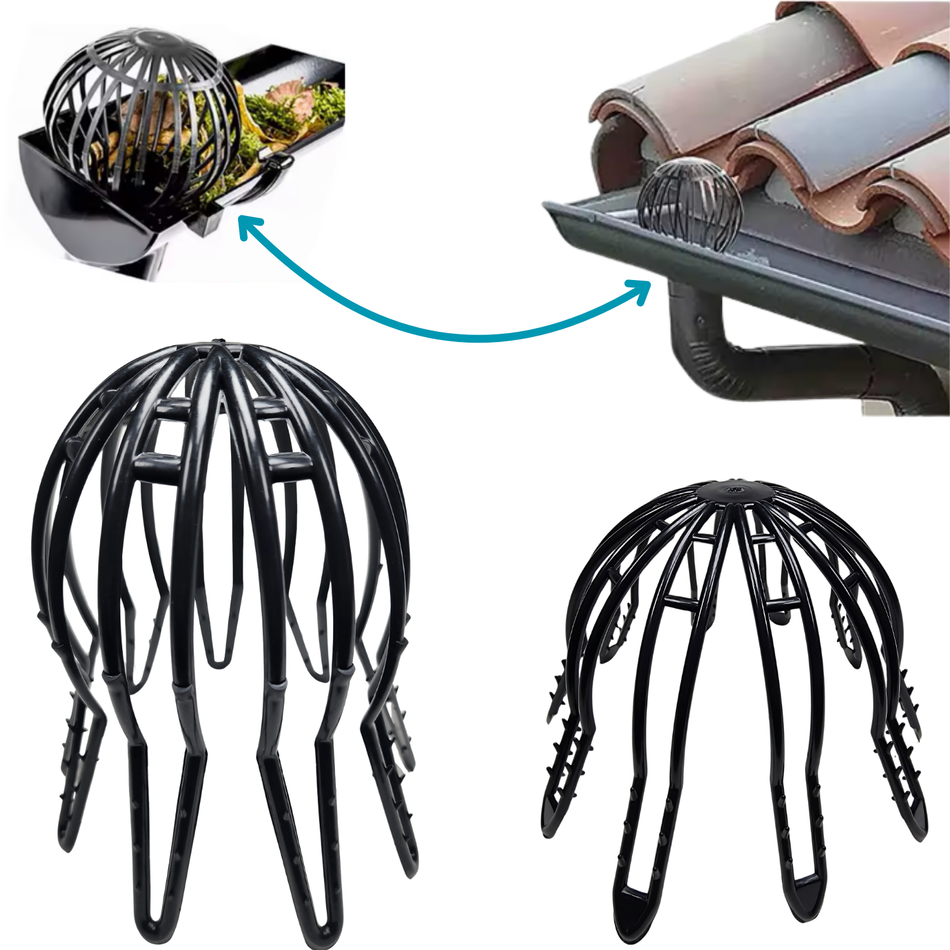 4 Stk Ø 50 - 160 mm Dachrinnen Gitter Fallrohrschutz Laubfang Dachrinnenschutz